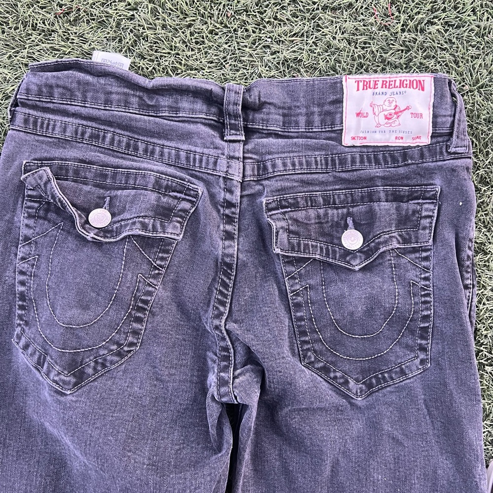 True Religion Women's Charcoal Boot Cut Jeans